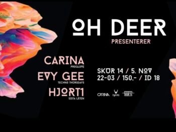FLYER OH DEER event at Skur 14 - Spreading joy on the dance floor!